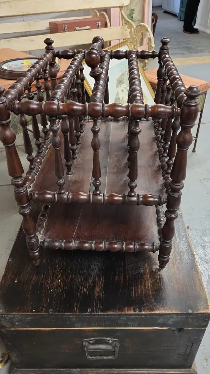 Rare napoleon lll fruit wood bobbin Canterbury - Image 3