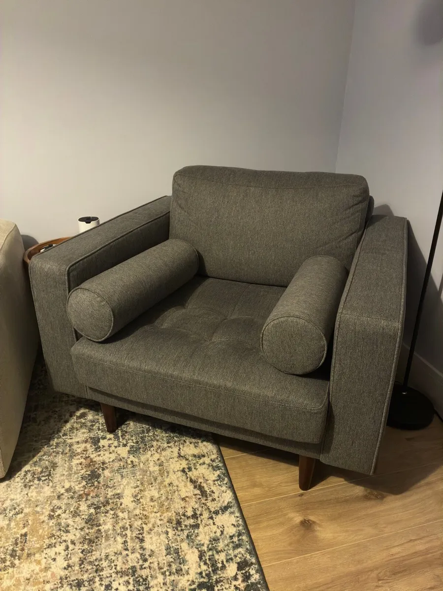Two Seater Couch and Armchair - Image 1