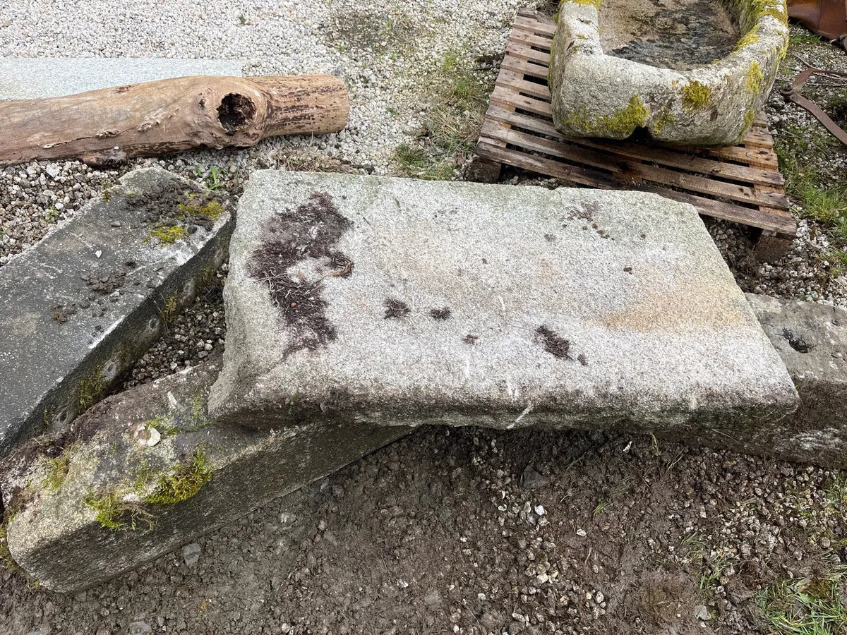 Antique granite trough - Image 4