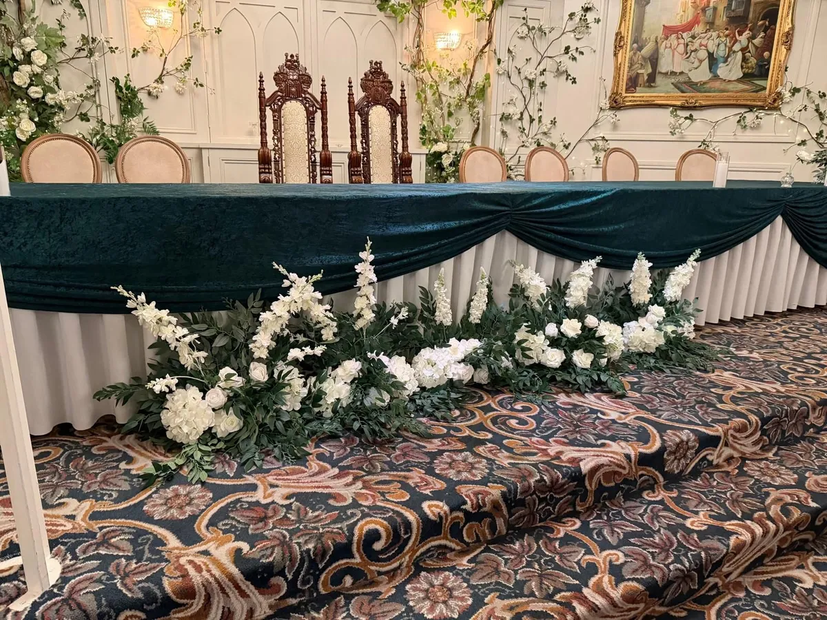 Wedding Flower Arrangements and Flower Arch - Image 4