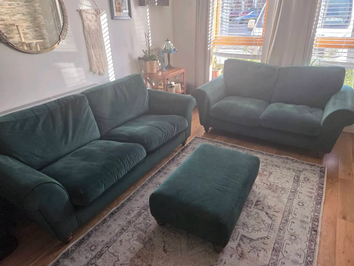 Sofa and ottoman - Image 1