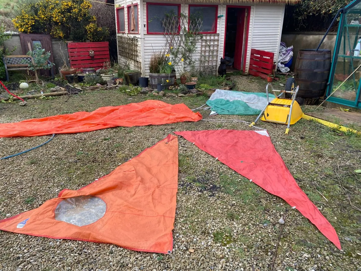 Mirror Dinghy  sails. 2 mains/jibs 1 spinnaker - Image 2