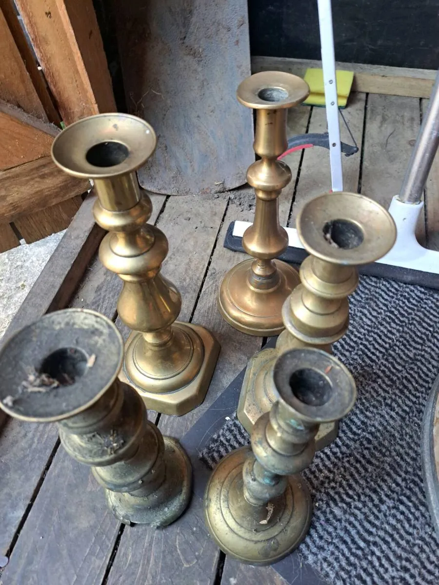Brass candle stand