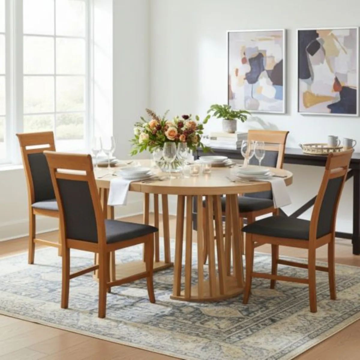 Tovo Extendable  Dining Table Laminated 100-140 - Image 3