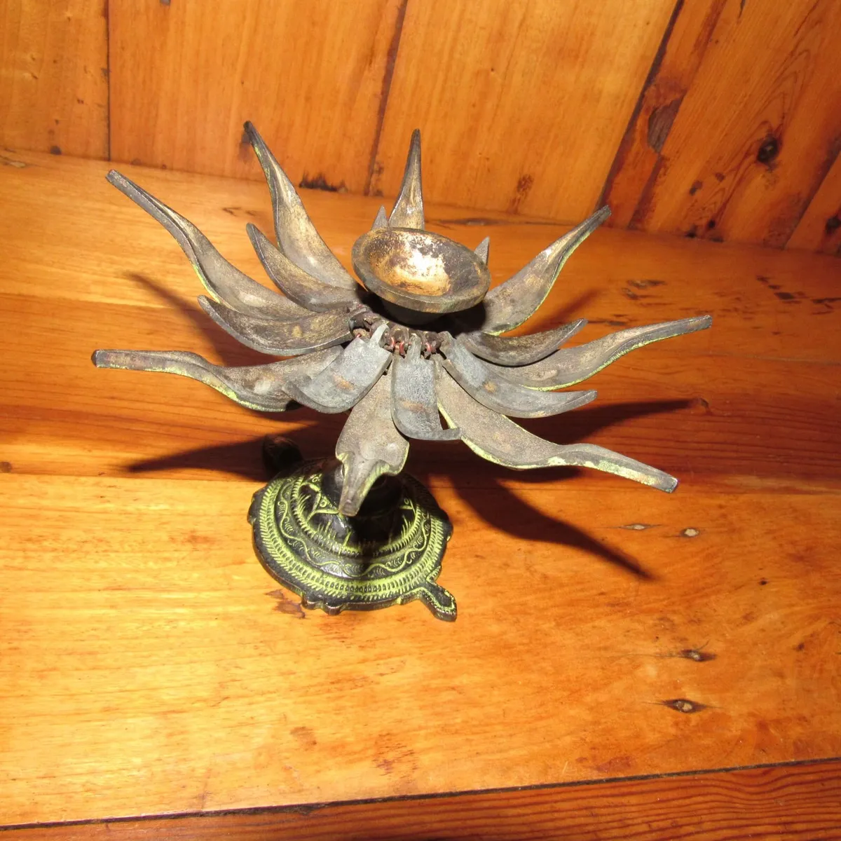 Tibetan Brass Ganesha Incense Burner – 16cm - Image 4