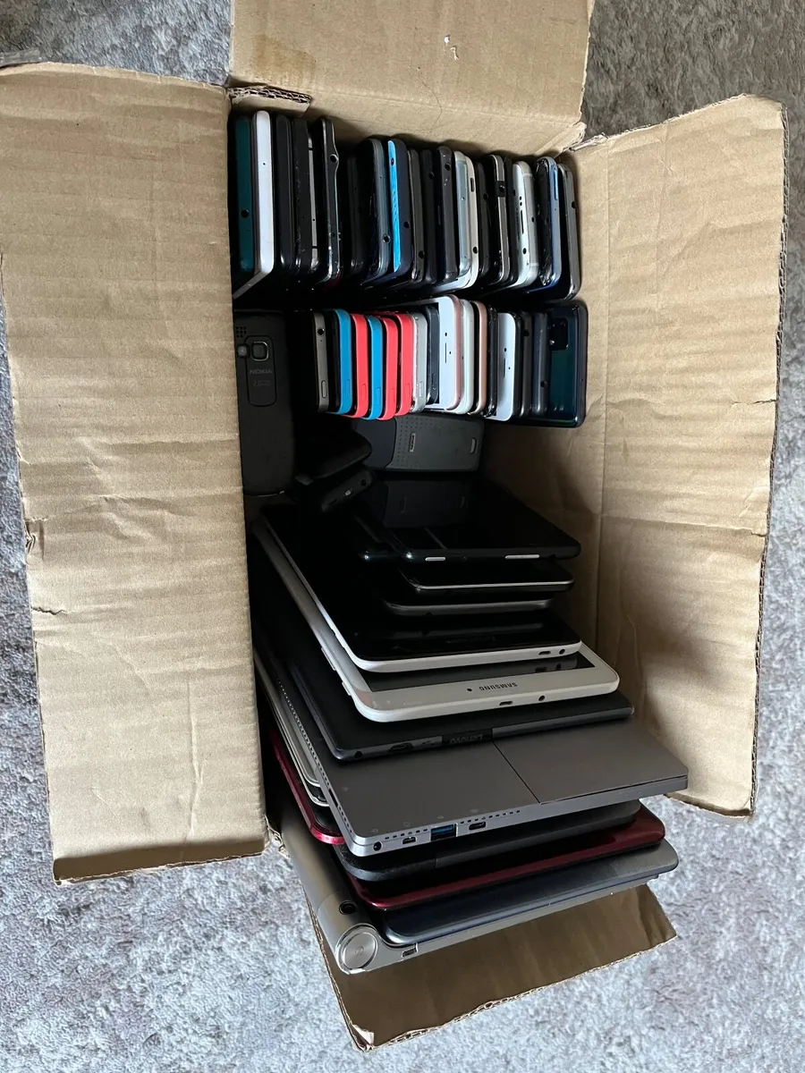 JOB LOT of 49 Phones and 15 Tablets – For Parts or - Image 1