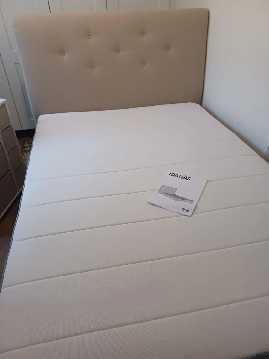 Ikea Bed Frame & Mattress - As New! - Image 1