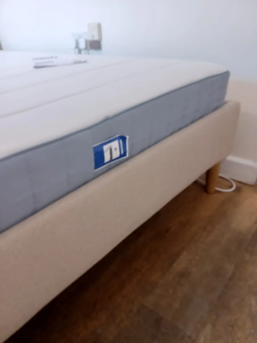 Ikea Bed Frame & Mattress - As New! - Image 2