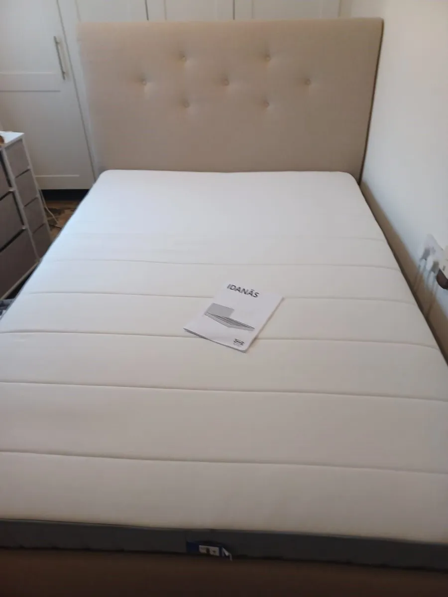 Ikea Bed Frame & Mattress - As New! - Image 4