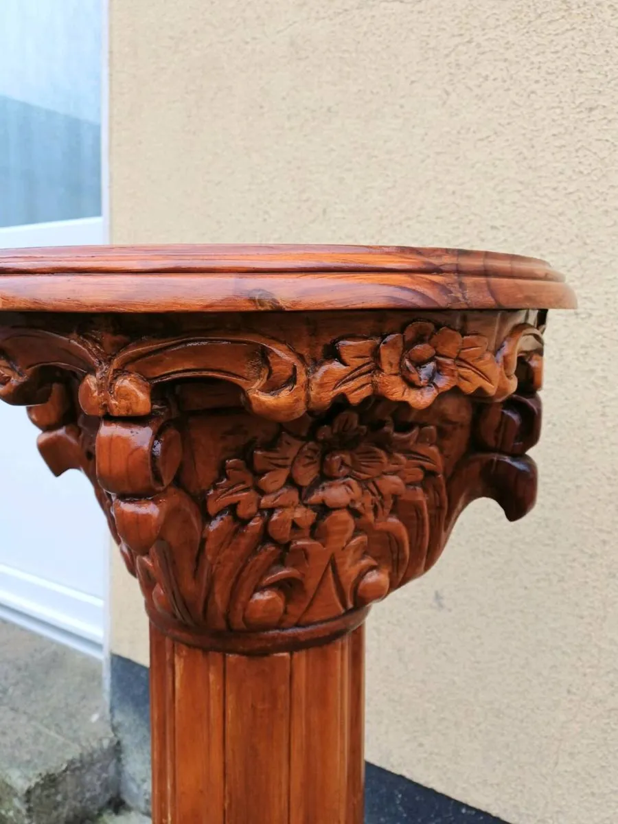 Vintage Corinthian Column Pedestal - Image 3
