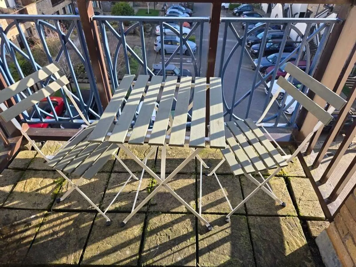 Garden Balcony Table and Chairs - Image 1