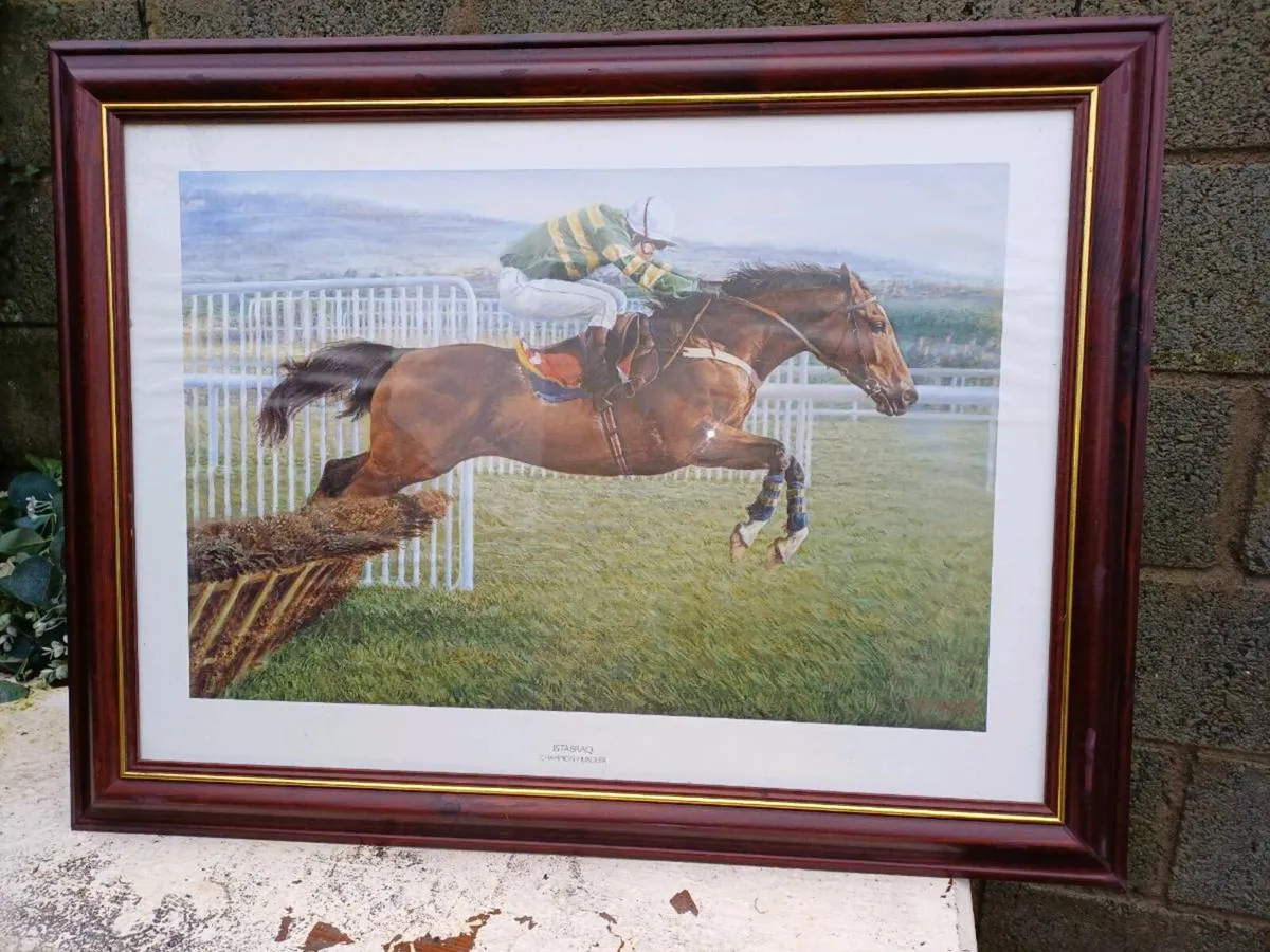 Vintage Race Horse ISTABRAQ Picture - Image 1