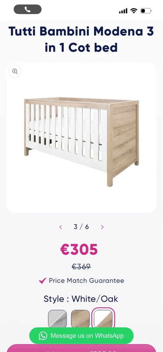 Tutti Bambini Modena 3 in 1 Cot bed - Image 4