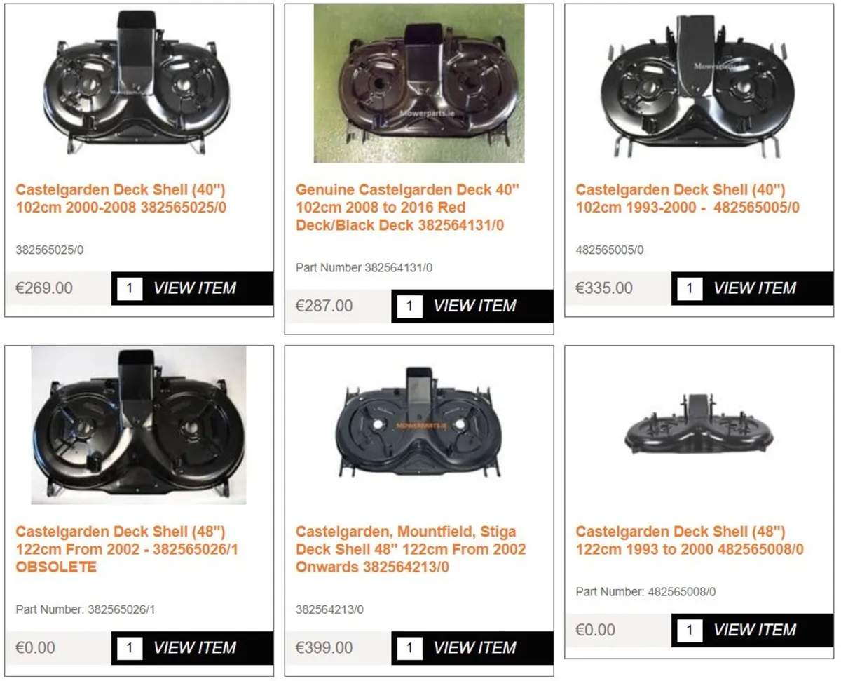 36" Castelgarden Mountfield Stiga Alpina Deck - Image 2