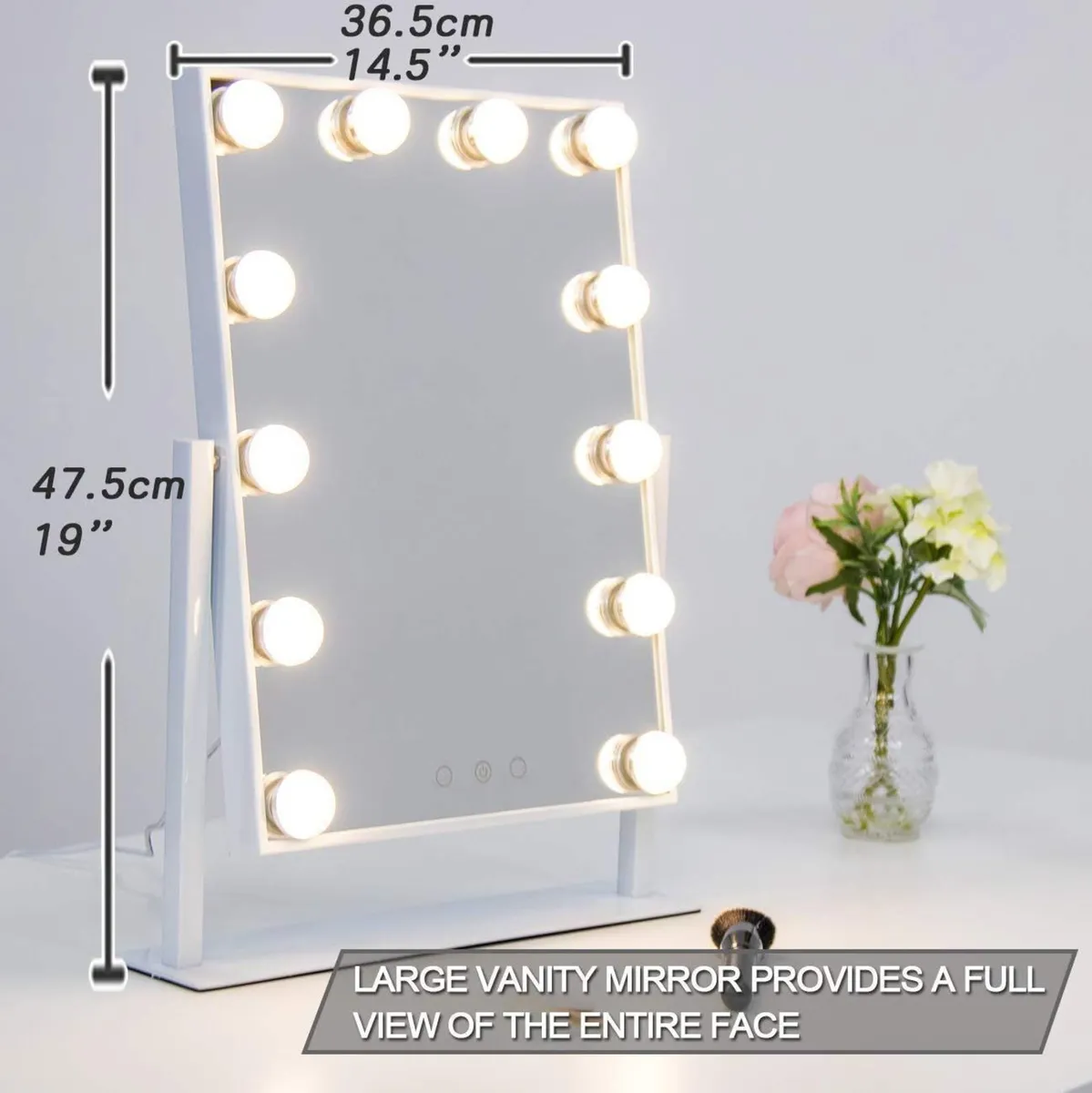 Hollywood Lighted Vanity Mirror with LED Lights - Image 3