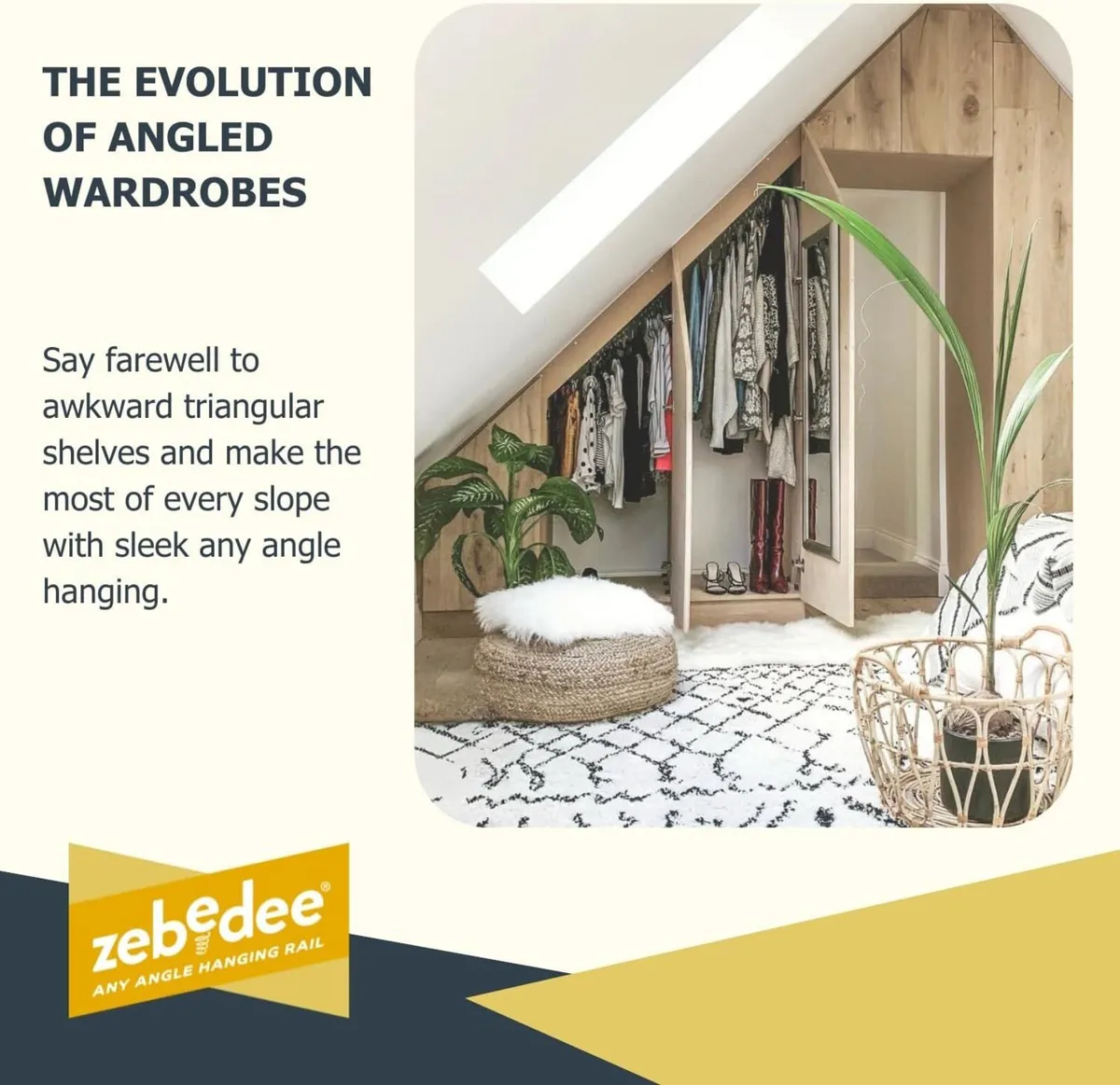 Sloped Ceiling Clothes Rail by HANGING - Any - Image 4