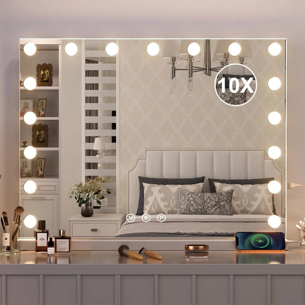 Hollywood Vanity Mirror with Lights Large Makeup - Image 1