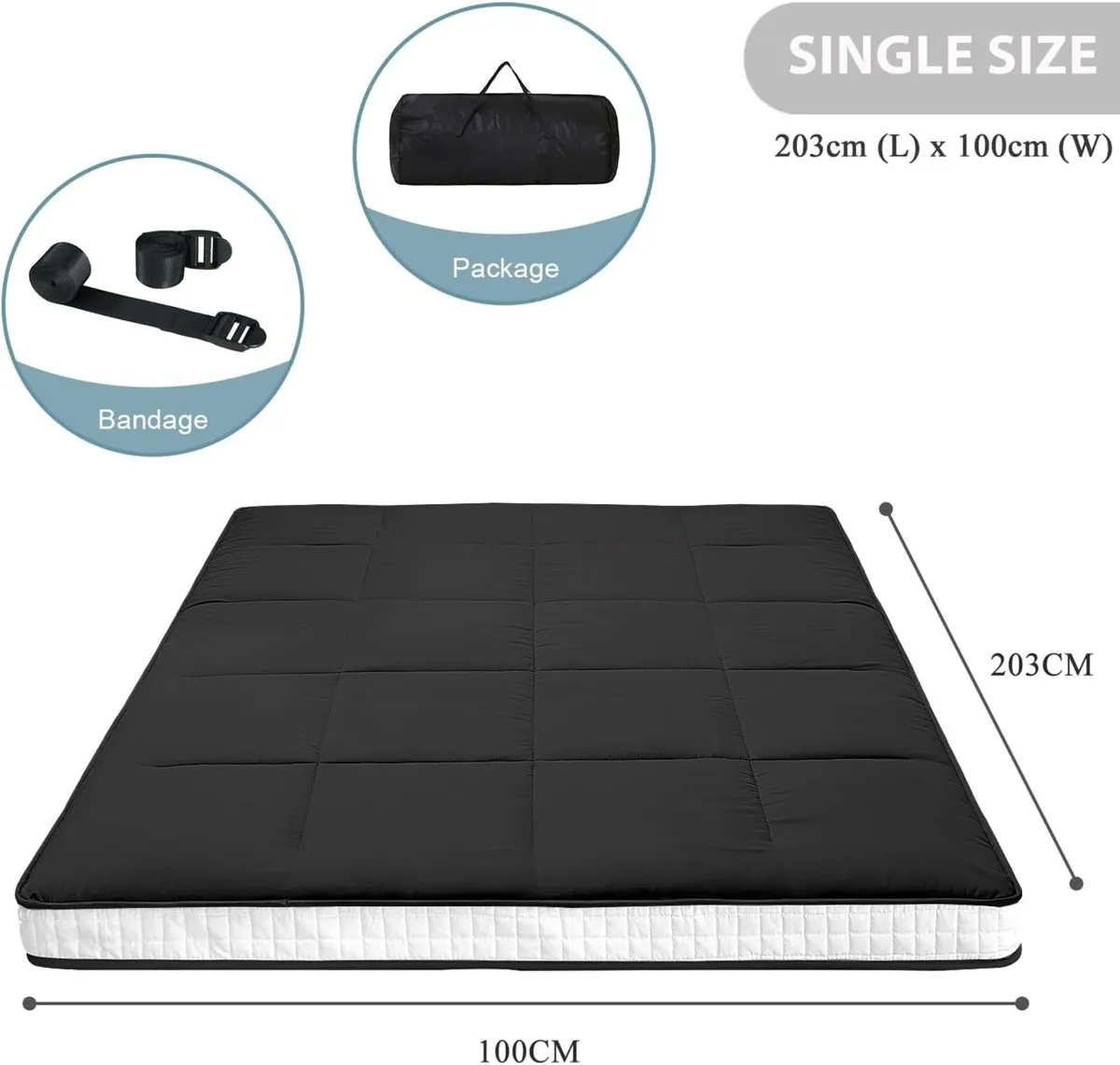 Futon Mattress Japanese Floor Thicken Foldable - Image 2