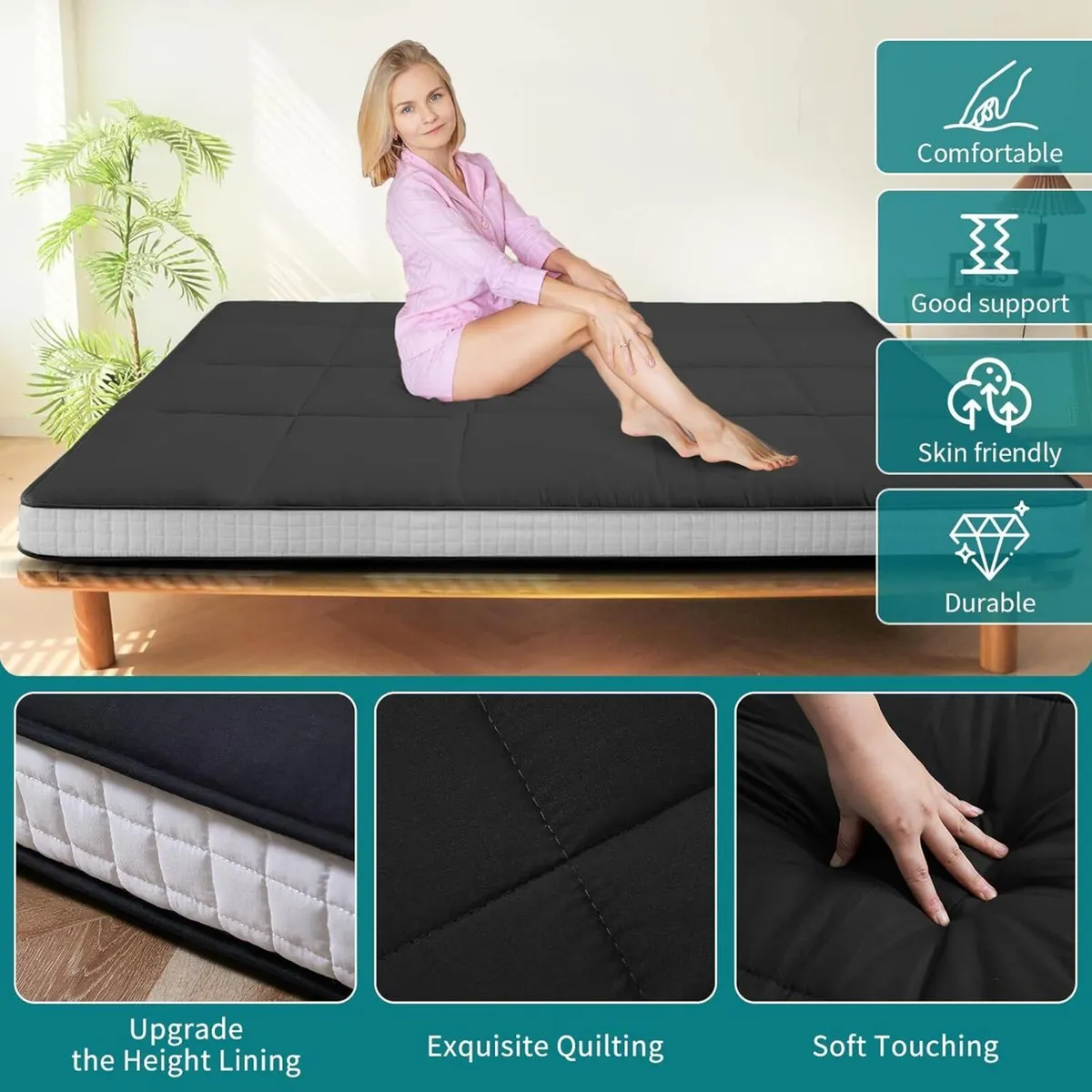 Futon Mattress Japanese Floor Thicken Foldable - Image 3
