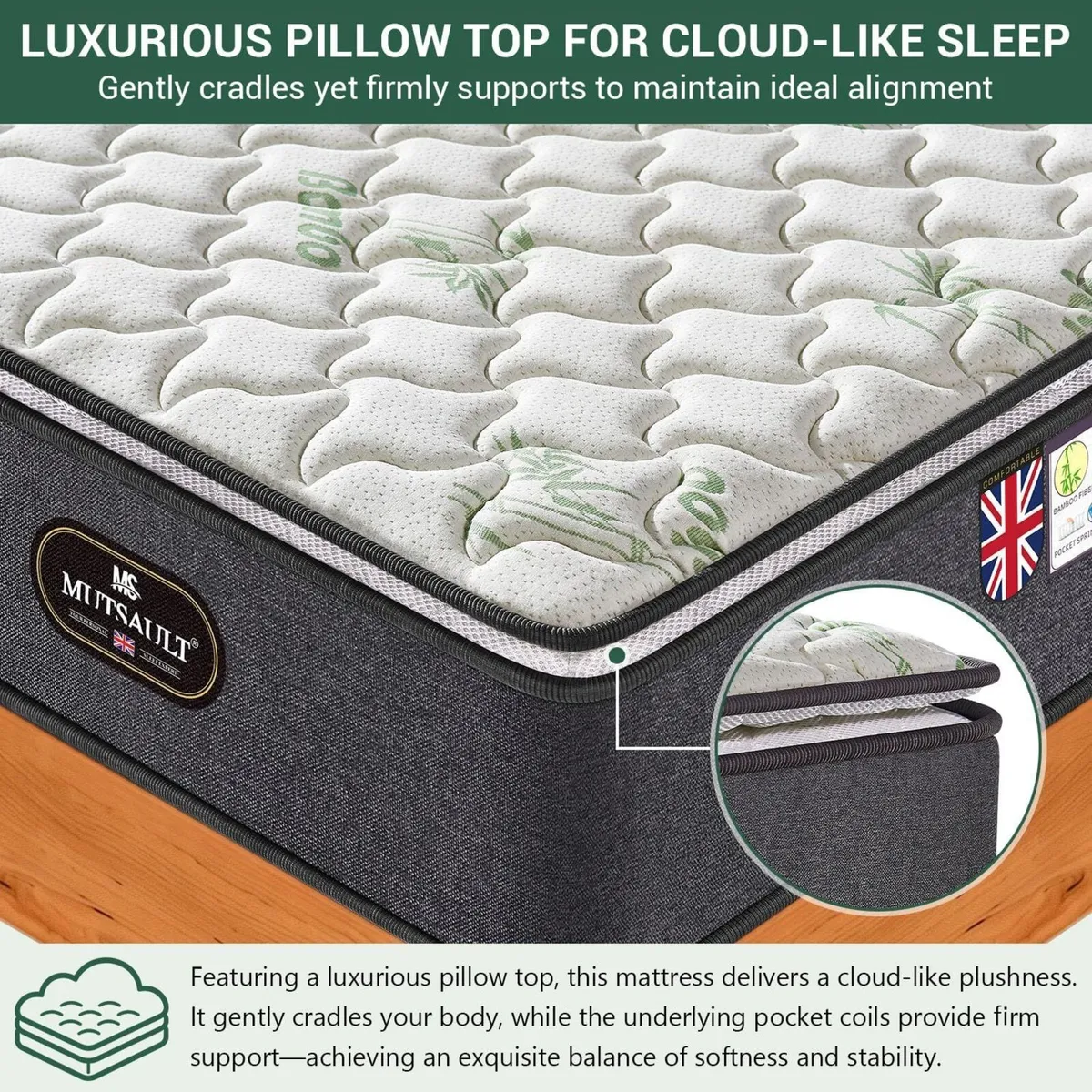 Single Mattress 3FT for Back Pain Relief Luxe - Image 4