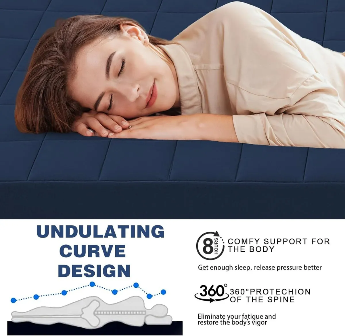 Roll Up Floor Mattress Single High Density Foam - Image 3