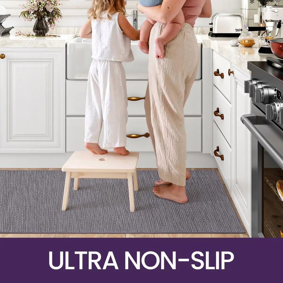 Kitchen Rug Mat Sets Rubber Backed Long Floor - Image 3