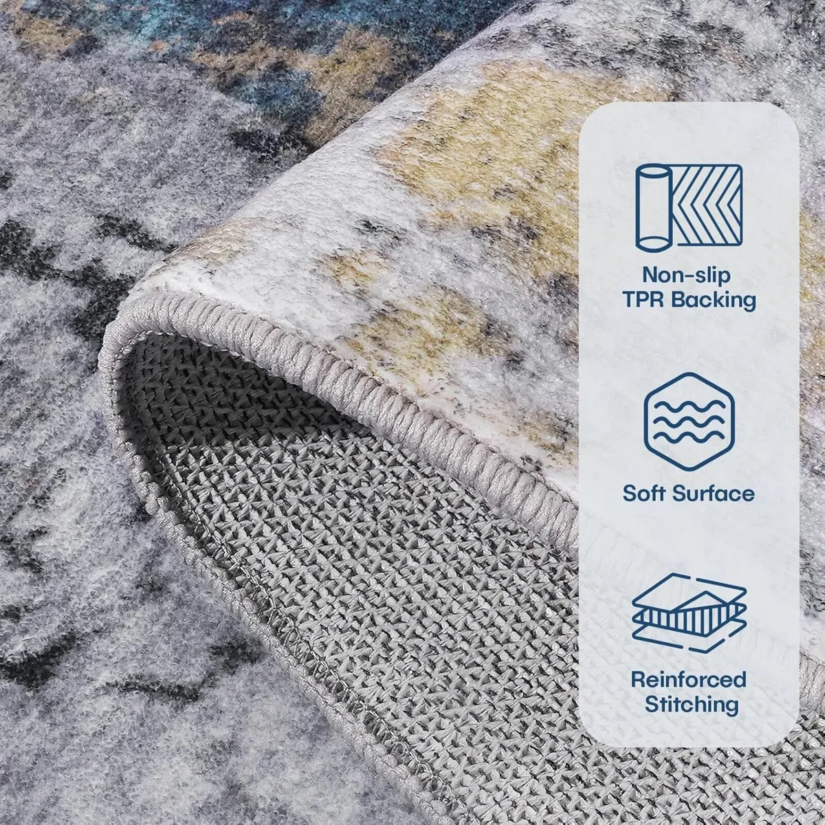 Living Room Rug 160x230 cm Large Non-Slip - Image 2