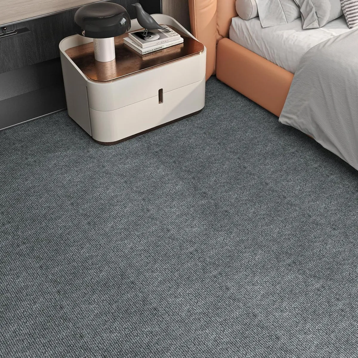 Grey Carpet Tiles Self Adhesive for Living Room - Image 4