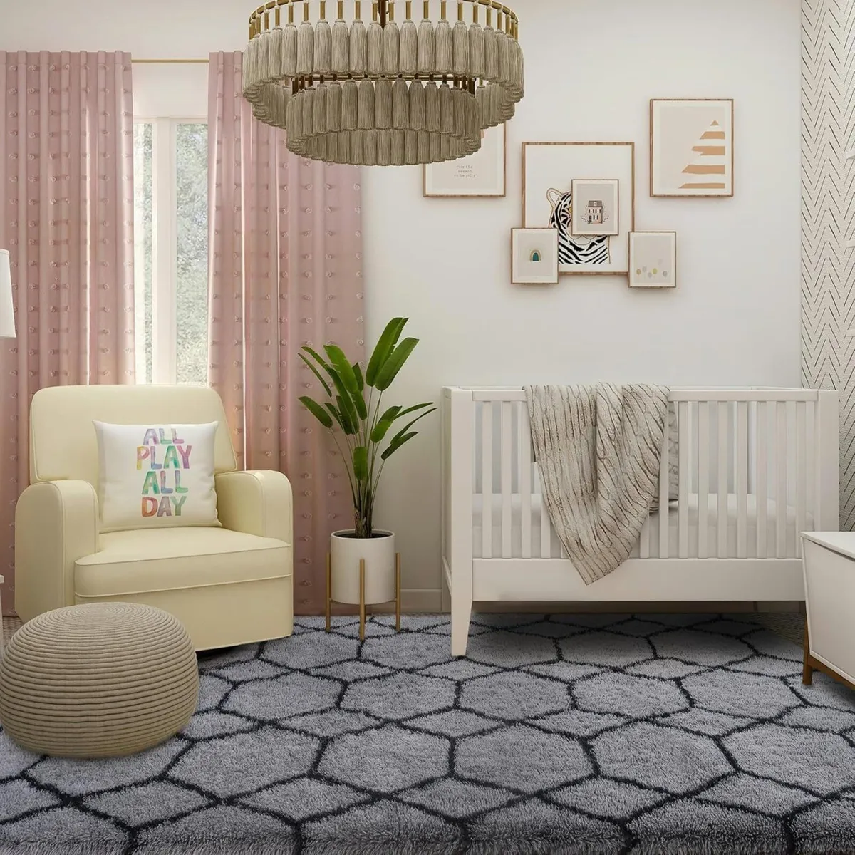 Fluffy Rug for Living Room 200x300cm Extra Large - Image 3