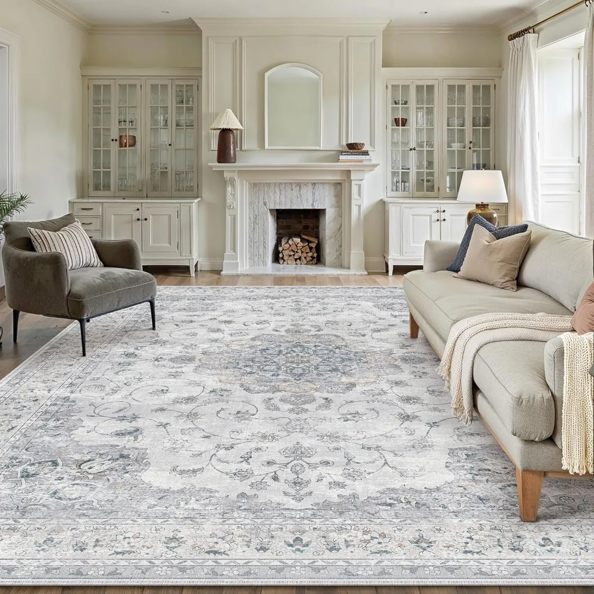 Vintage Living Room Area Rug 200x300cm Machine - Image 1