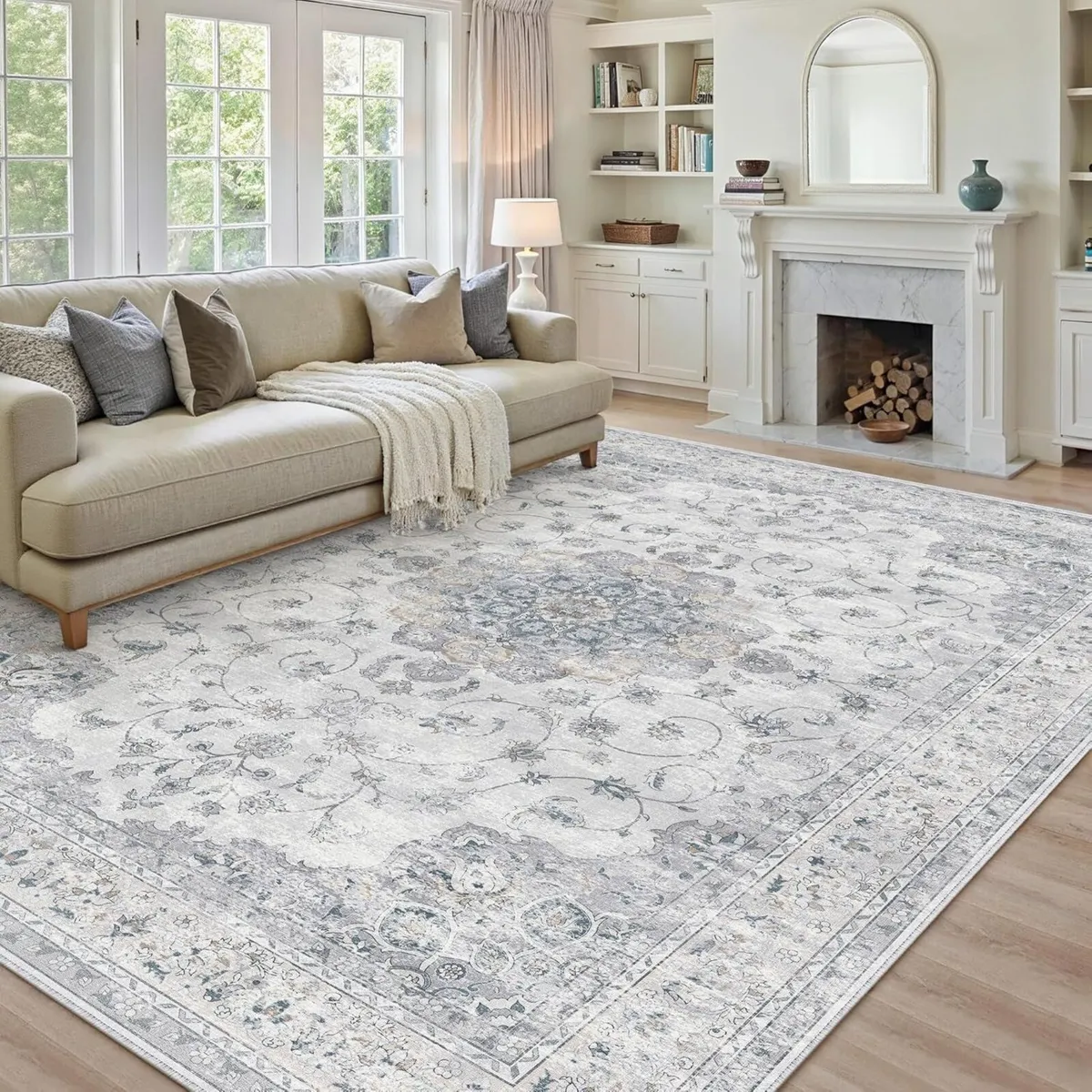 Vintage Living Room Area Rug 200x300cm Machine - Image 4