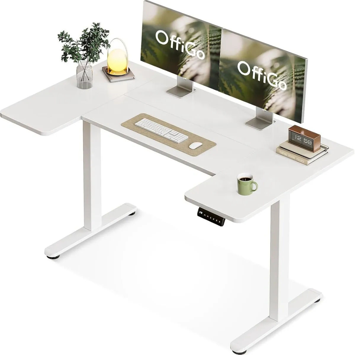 Electric Standing Desk 140cm U Shaped Height - Image 1