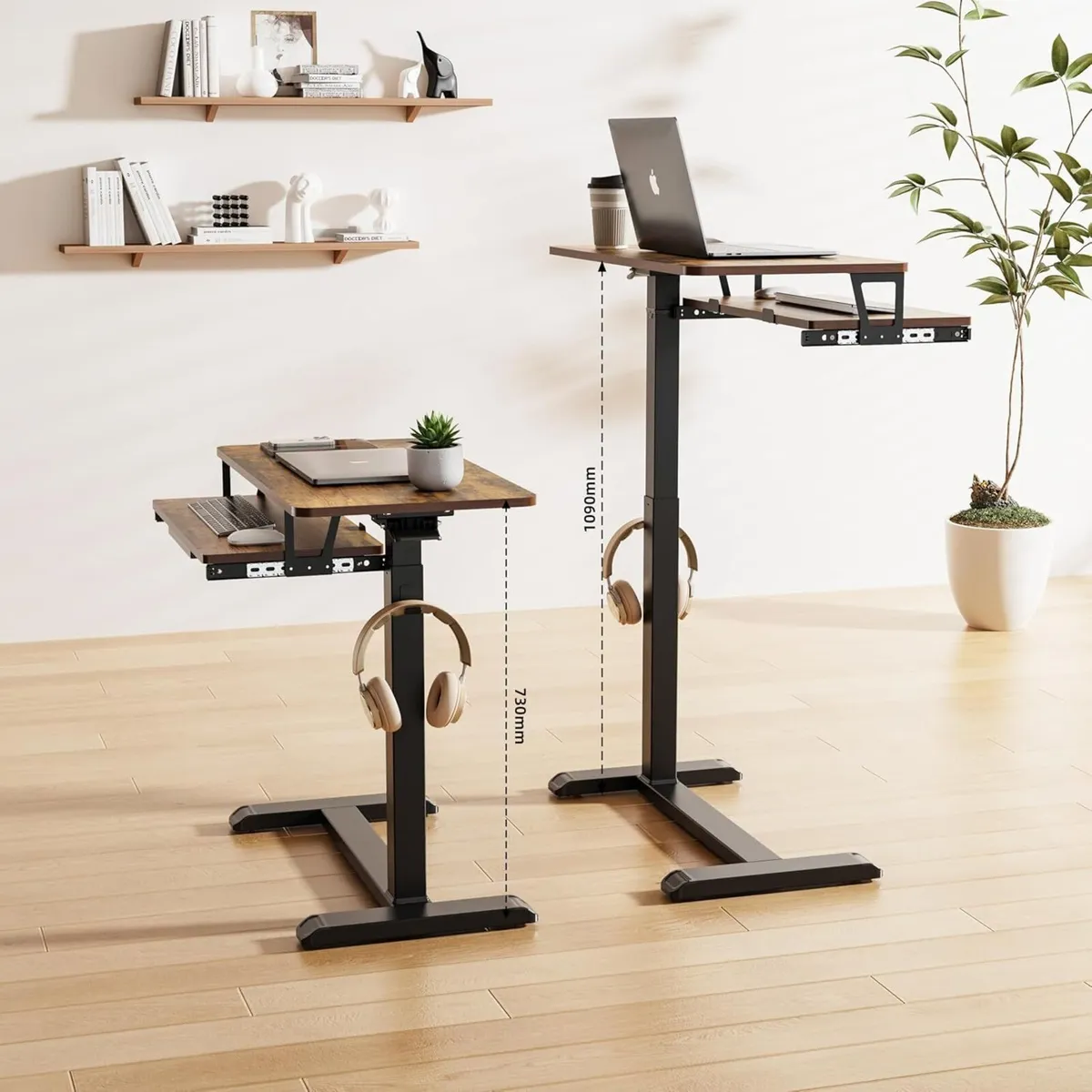 Mobile Standing Desk Upgrade Computer Workstation - Image 4