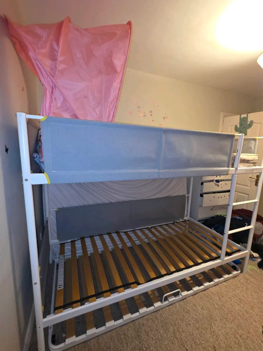 IKEA VITVAL Bunk Bed with Underbed – good Con - Image 2