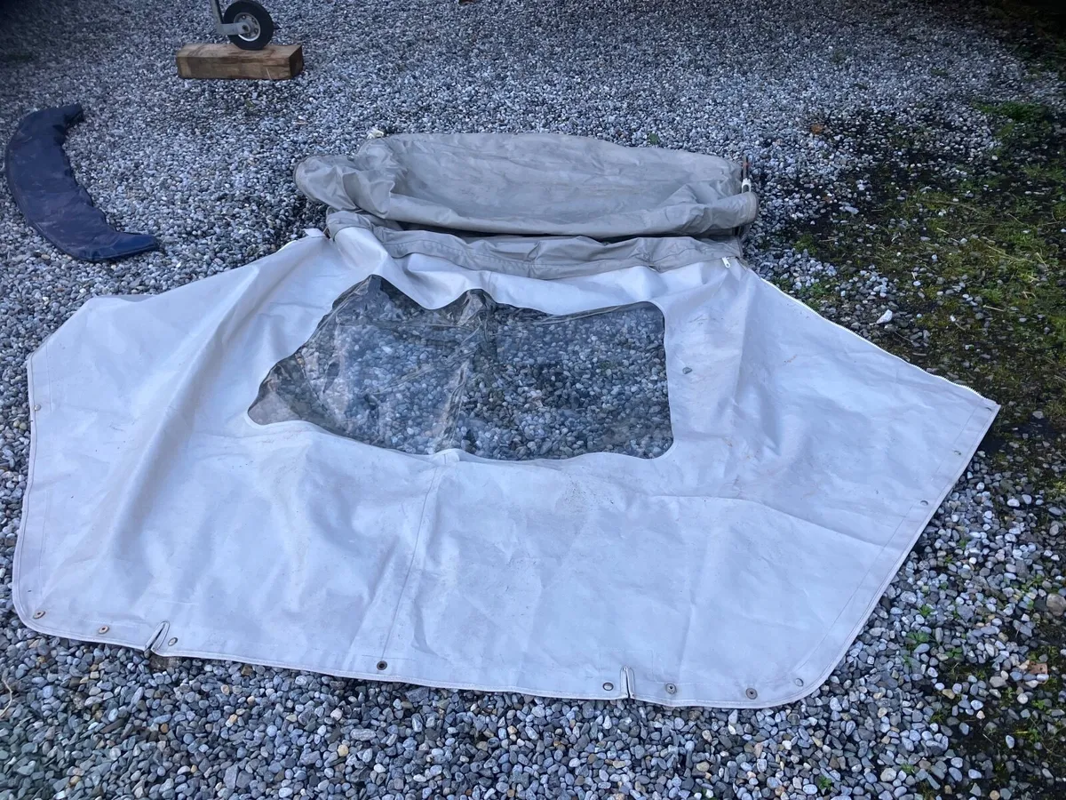 BOAT BIMINI HOOD + REAR COVER +WINDOWS - Image 3