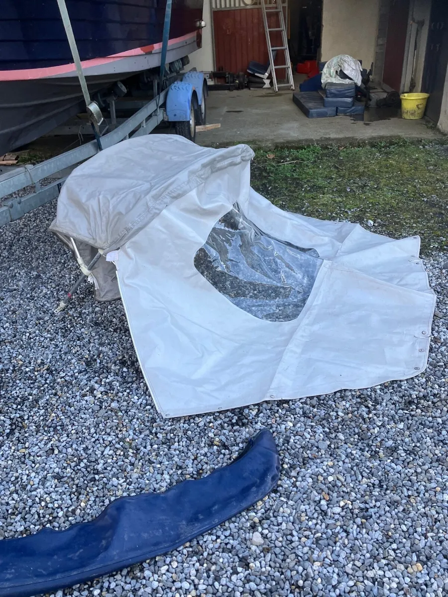 BOAT BIMINI HOOD + REAR COVER +WINDOWS - Image 2