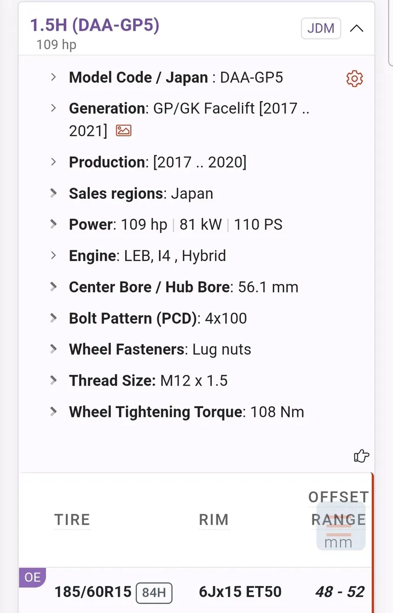 15" OEM Honda Wheels / Tyres / Hubcaps - Image 4