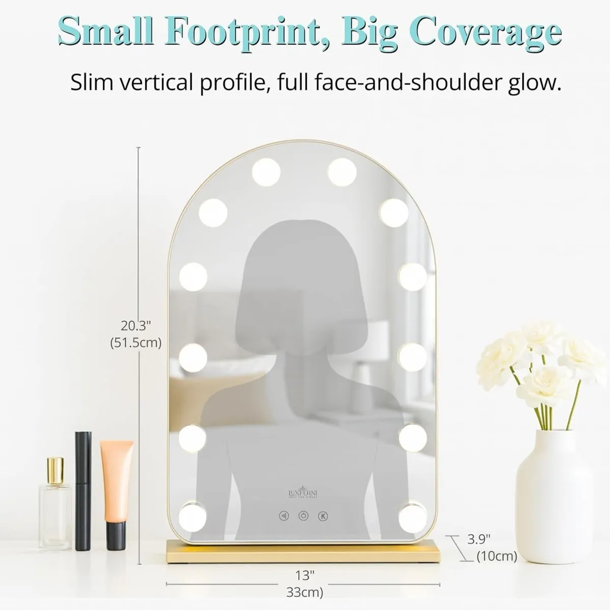 Vanity Mirror with Lights Dressing Table Lighted - Image 2