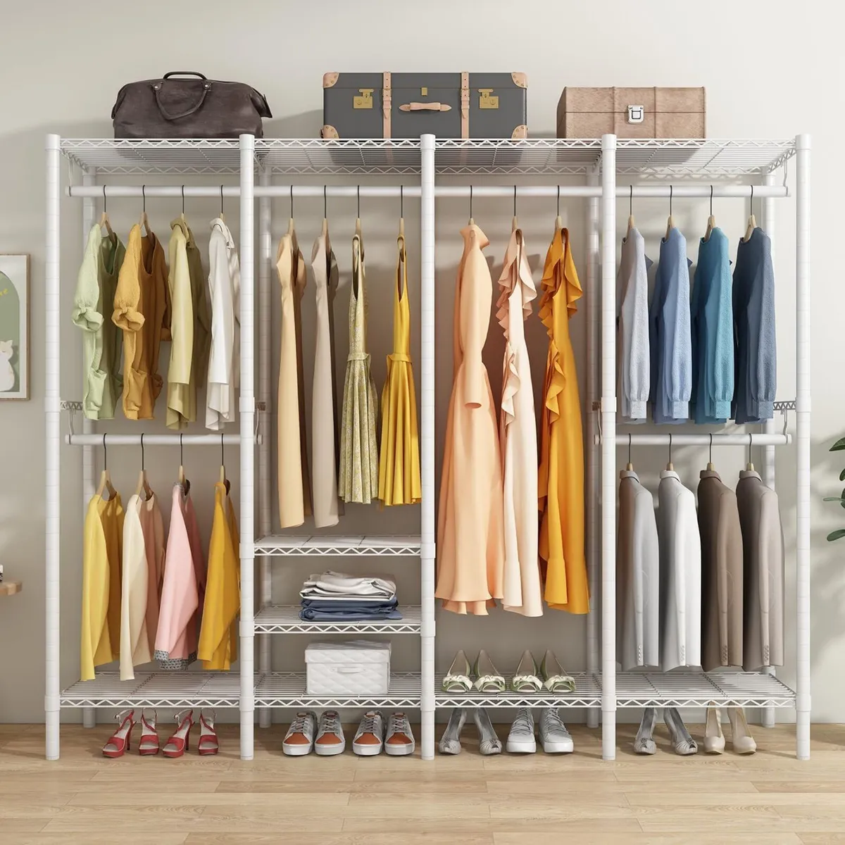 Clothes Rails Heavy Duty Clothing Rail Freestandin - Image 2