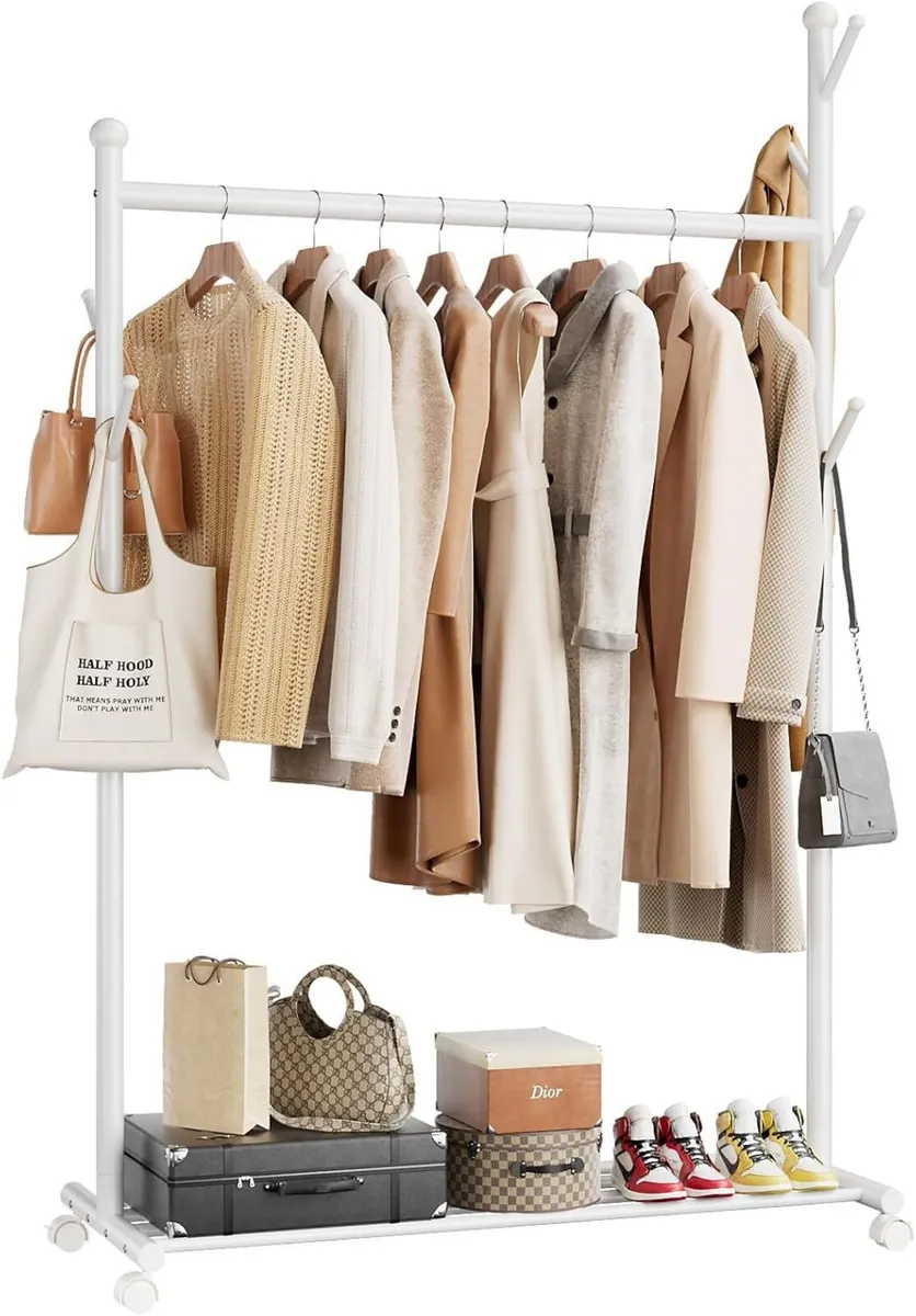 Clothes Rail Collection Portable Heavy Duty For - Image 1