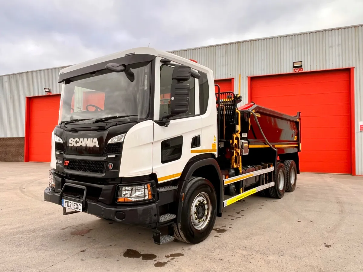 2021 Scania P320Euro 6  6X4 Tipper Grab - Image 1