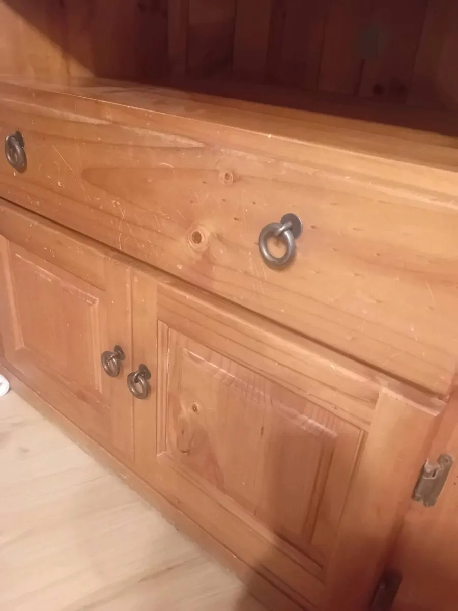 Mexican pine tv unit display cabinet - Image 4