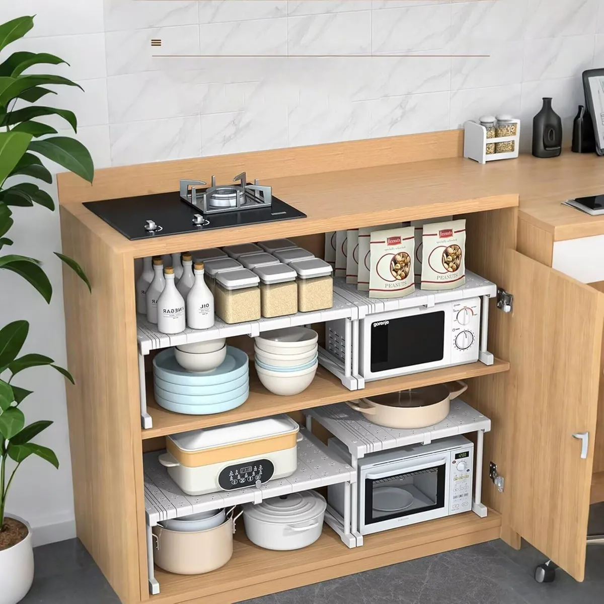 Stackable Shelf Wardrobe Storage Organiser - Image 2