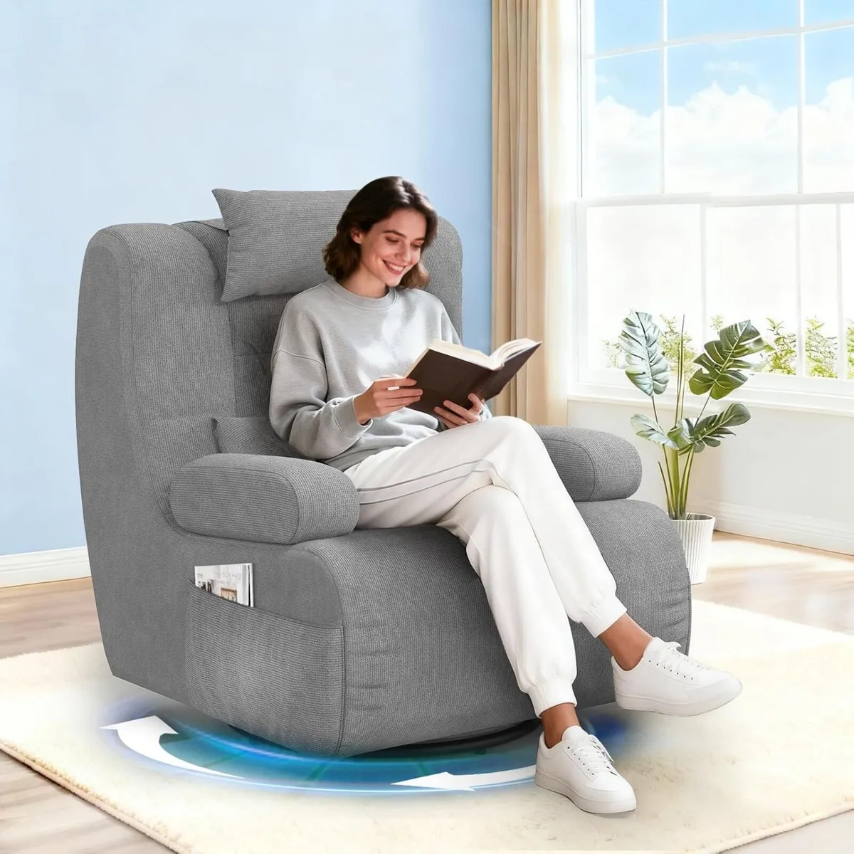 3-in-1 Armchair 360degrees Swivel Oversize - Image 2