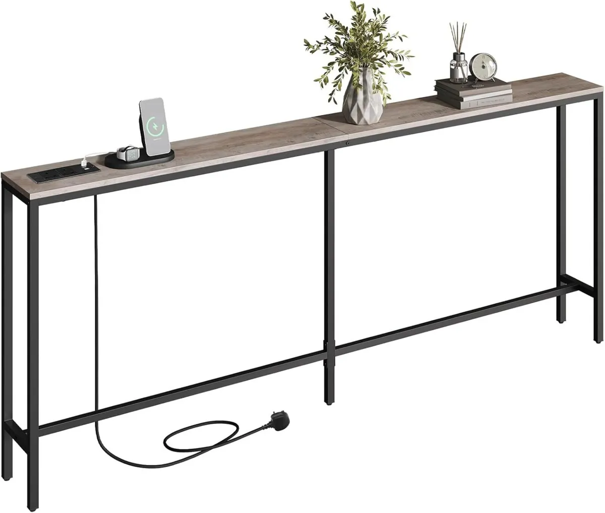 Console Table with Power Outlet 200 CM Narrow - Image 4