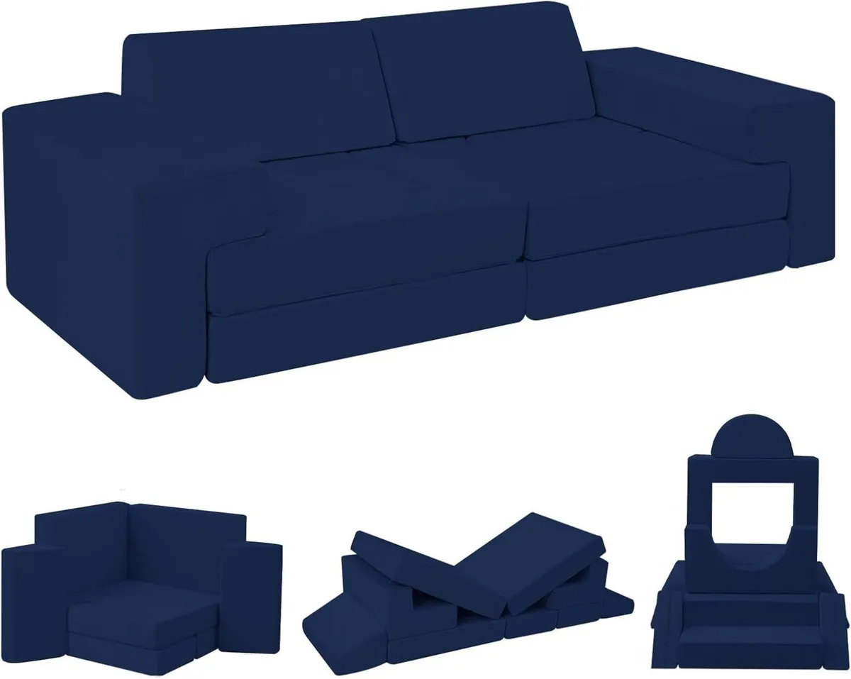 12-Pieces Play Sofa Kids Bed Modular Toddler - Image 1