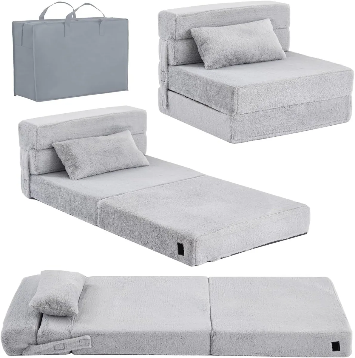 Kids Sofa Bed Toddler Floor Mattress Glow in The - Image 1