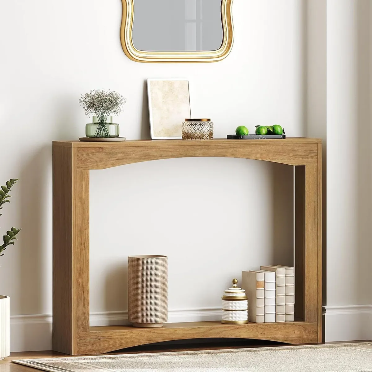 Narrow Console Table 15 cm Thin Entryway Behind - Image 2