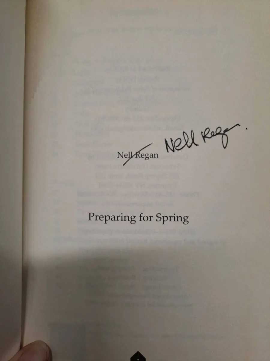 Preparing for Spring Nell Regan Signed Copy - Image 4