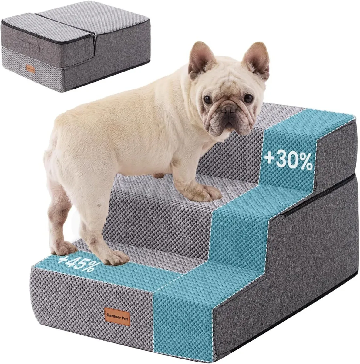 Dog Steps for Sofa 35cm H 3-Step Extra Wide Ramp - Image 1